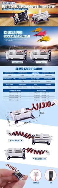 High Speed Linear Servo, Micro Servos Linear, Ultra Micro Servo, Servo  1.5g