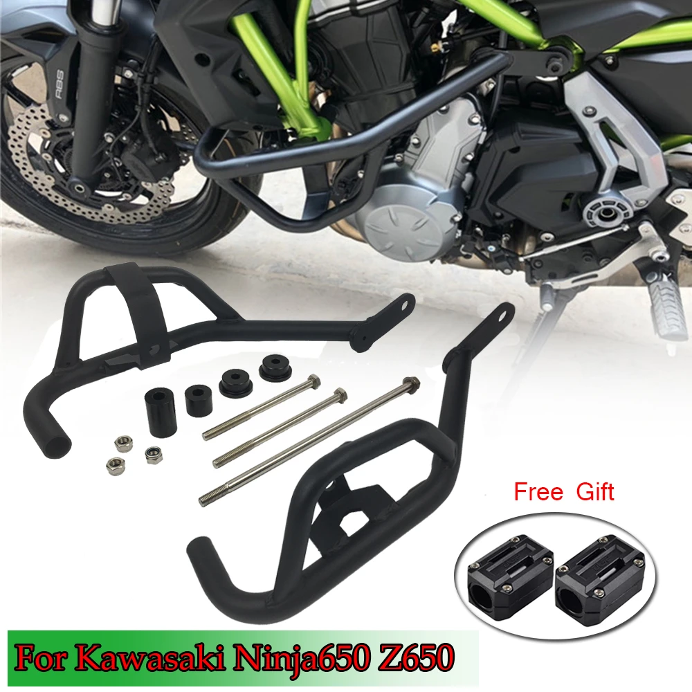 Monet score Beskrivelse Z650 Ninja650 Engine Guard Crash Bar Motorcycle Accessories Bumper Falling  Protection for 2017 2018 Kawasaki Ninja 650 Parts|Bumpers & Chassis| -  AliExpress