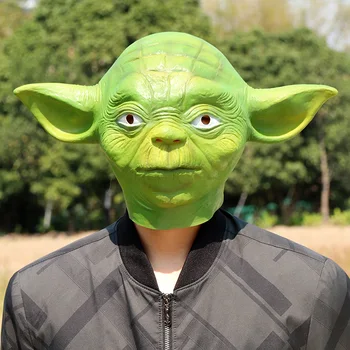

Star Wars Yoda Baby Mask Halloween Mask Headgear Holiday Party Latex Headgear Holiday Decoration Props Adult Child Birthday Gift