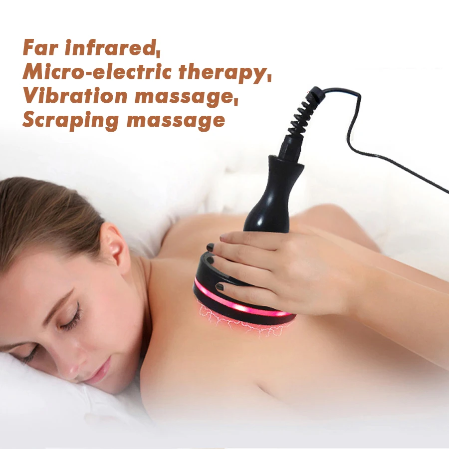 

Electric Gua Sha Massage Comb Anti Cellulite Brush Microcurrent Scrape Therapy Infrared Body Detoxification Fat Burner Slimming