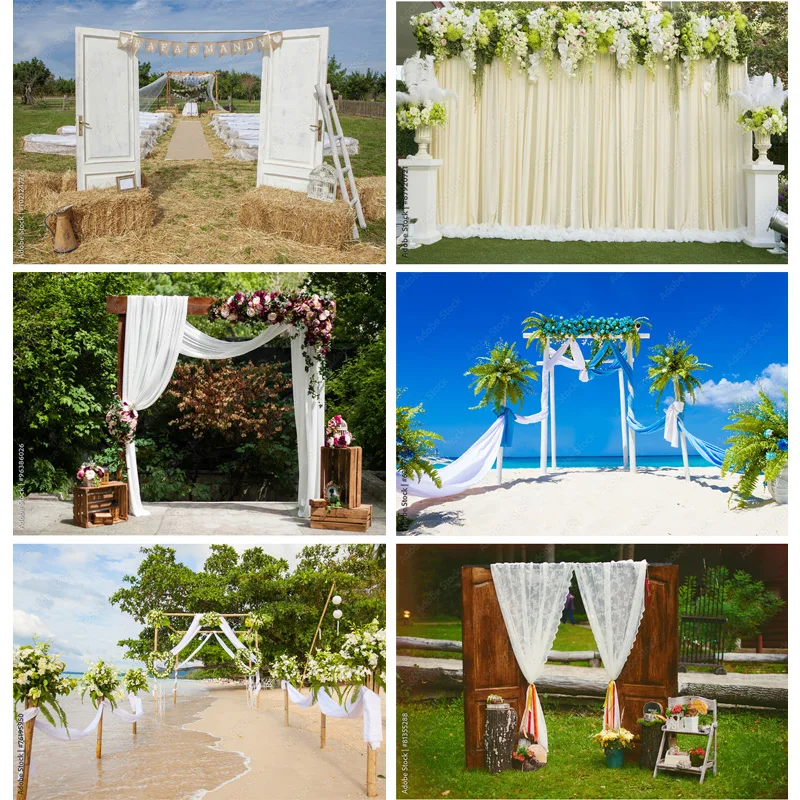 Vinyl Custommade Wedding Photography Backdrops Flower Wall Forest Danquet Theme Photo Background Studio Props 21126 HL-01 | Электроника