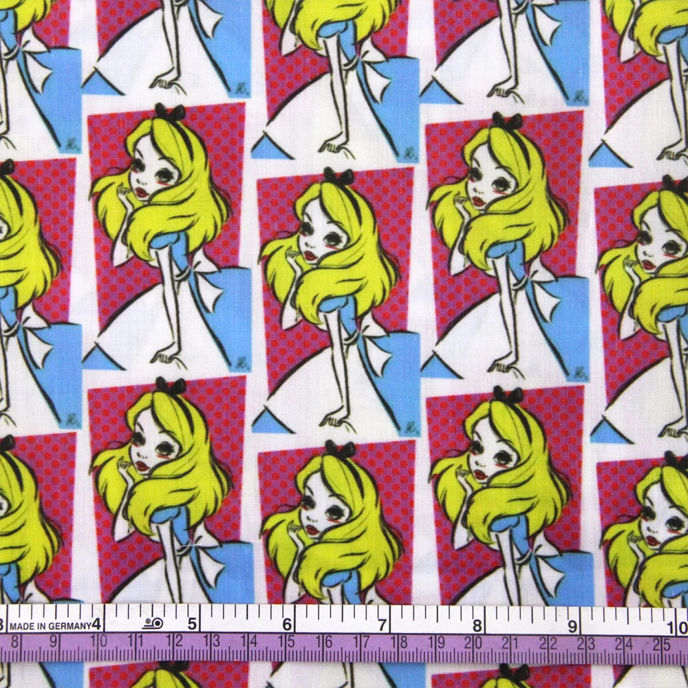 50*145 см мультфильм P [atchwork полиэстер хлопок ткань для ткани детские постельные принадлежности домашний текстиль Telas лоскутное Algodon, c389 - Цвет: 1050413001
