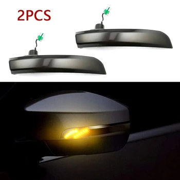 

2pcs Car Dynamic Turn Signal Light LED Side Wing Rearview Mirror Indicator Blinker Light for Foesrd Kuga Ecosport 2013-2018