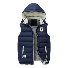Новинка, мужские куртки, жилеты без рукавов, большие размеры, L-5XL, зимние, толстые, теплые, мужские, повседневные, модные, жилет, с хлопковой подкладкой