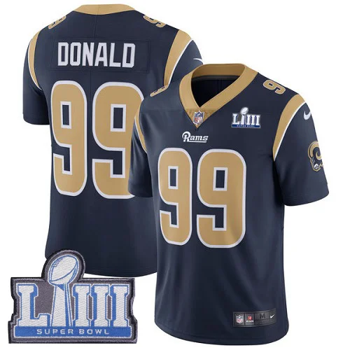 Супер Rams Bowl Лос-Анжелес Джерси 16 Джаред Гофф 30 Тодд Герли II 99 Аарон Дональд все Прошитые американские футбольные майки - Цвет: 5