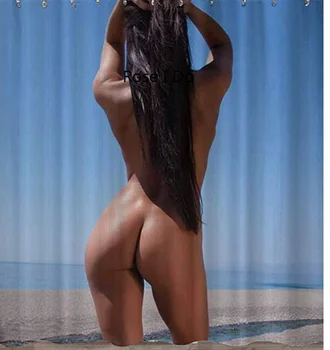 

Beautiful Sexy Girl Waterproof Colorful Shower Curtain Customized Trend Shower Curtain Easy To Dry And Strong Safety