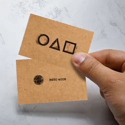 Carte d'invitation pour jeu de calmar, accessoire de jeu de société, 10 pièces 