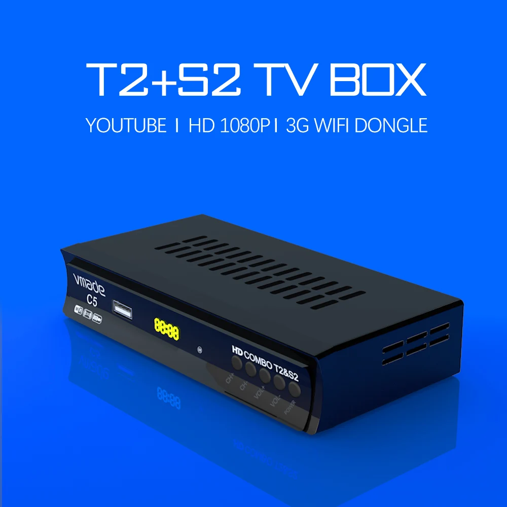 2020 новый DVB T2 S2 HD цифровой наземный спутниковый ТВ приемник комбо H.264 MPEG4 тюнер