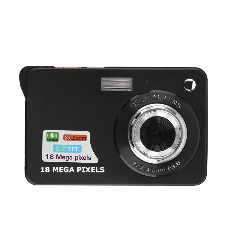 Новый ЖК дисплей TFT 2 7 дюйма 18 МП 720P 8 кратный зум HD Цифровая камера стабилизатор