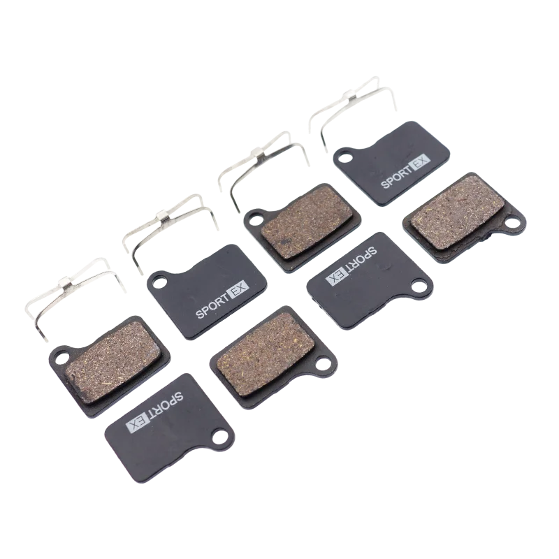Bicycle Disc Brake Pads for Shimano SHIMANO DEORE LX M550, M555, C900/C901, Nexave Caliper, Sport EX Class, Resin, 4 Pairs