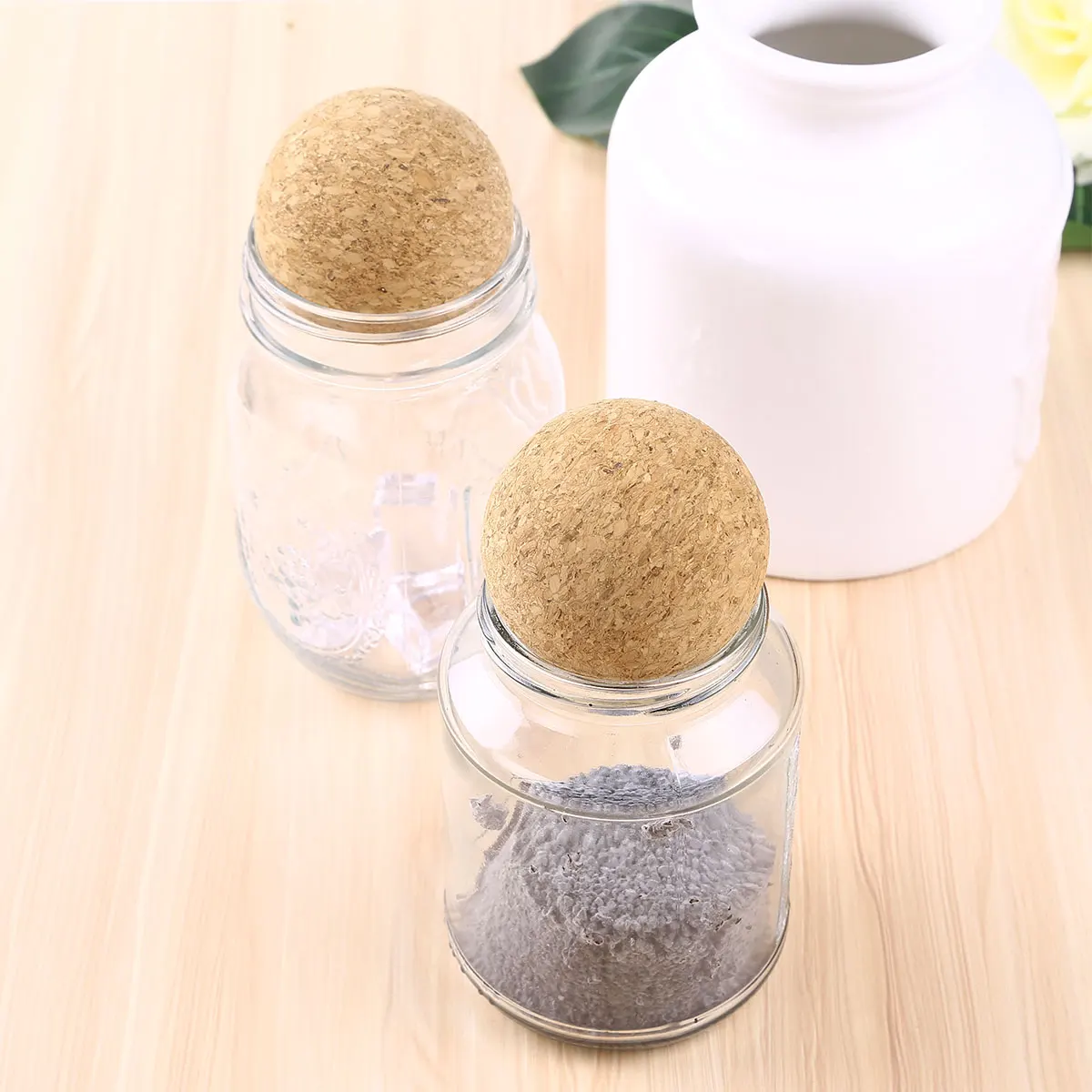 Tanstic 4Pcs 61mm Wine Cork Ball Wooden Cork Ball Stopper, 50 OFF