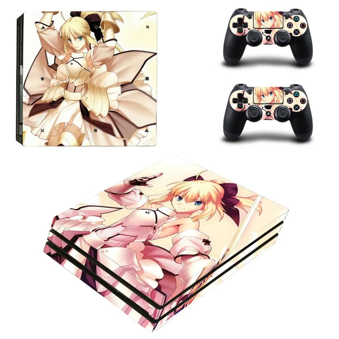 Fate Extella Link PS4 Pro стикер s PS 4 Play станция 4 Pro виниловые наклейки на кожу Decas Обложка Pegatinas Adesivos для playstation 4 Pro консоль и контроллер