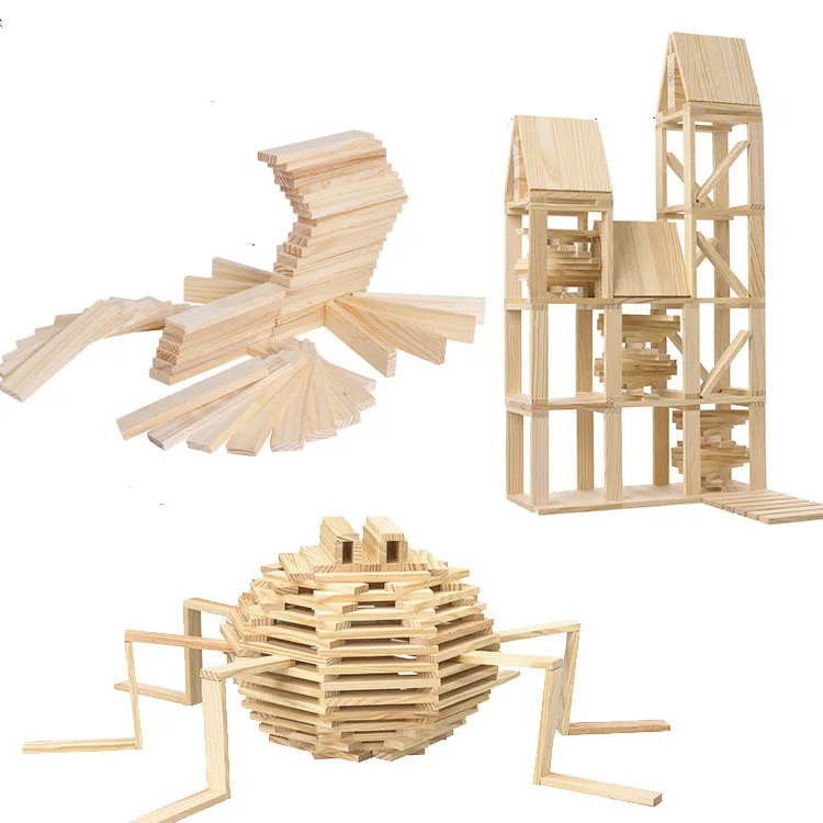 

Foreign Trade out CITIBLOCS300 PCs Wood Color Heap Tower Take Building Blocks Wooden CHILDREN'S Toy