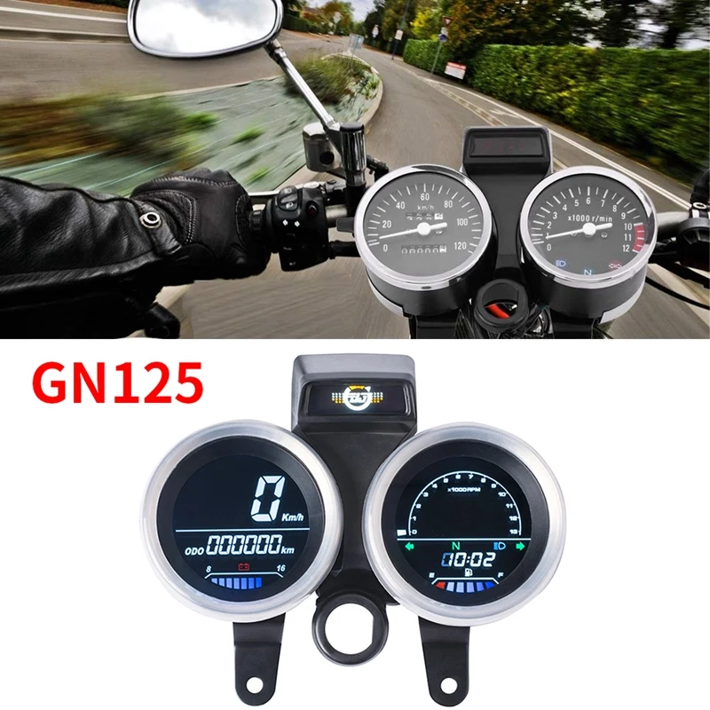 Цифровой счетчик в сборе для Suzuki GN 125 спидометр одометр индикатор шестерни прибор