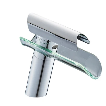 

Basin Faucets Modern White Bathroom Faucet Waterfall Faucets Single Hole Water Tap Basin Faucet Mixer Taps