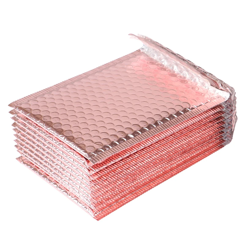 

10Pcs 15x20 + 4cm Rose Gold Bubble Envelop Bubble Mailer Voor Gift