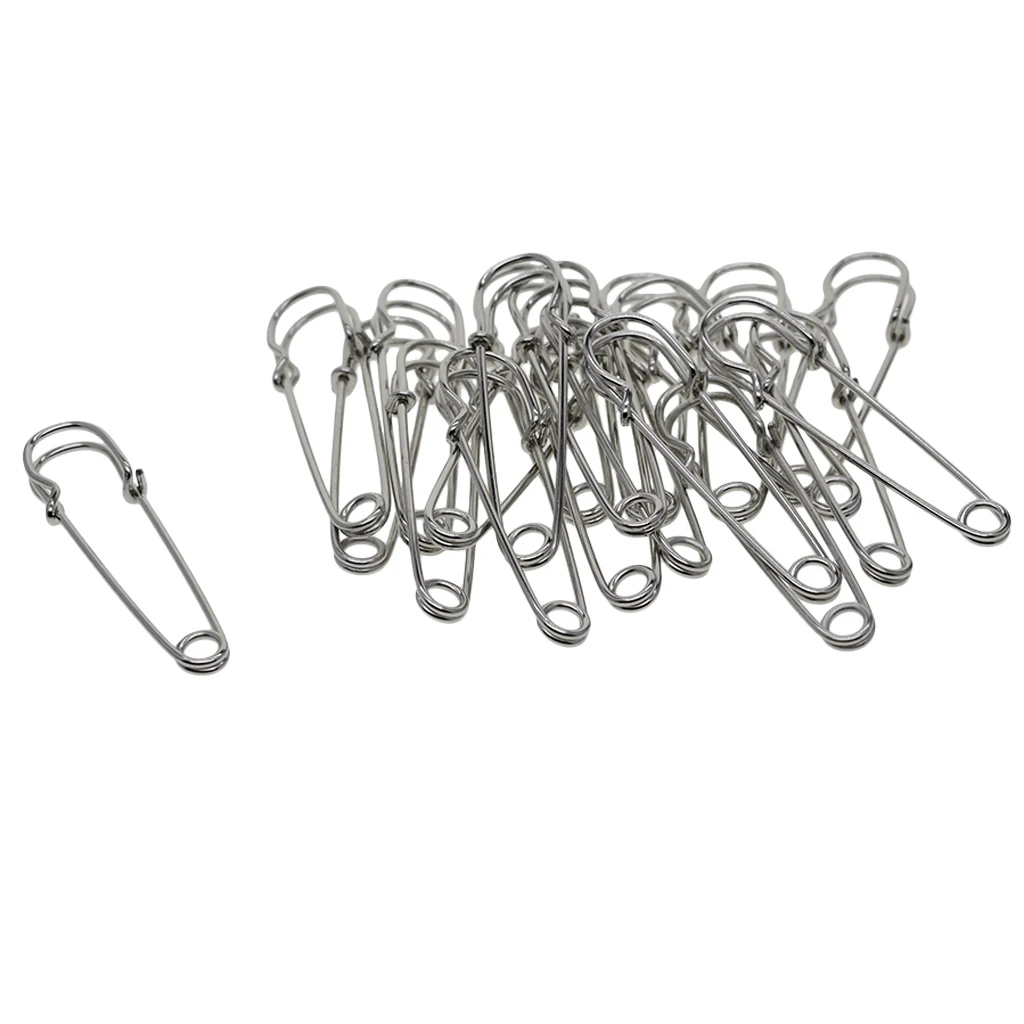 20x Nappy Safety Pins Metal Craft Scrapbook Sewing Baby Diaper 2/2.5/3inch | Украшения и аксессуары