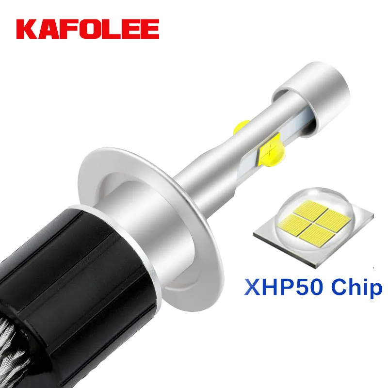 Автомобильные светодиодные лампы KAFOLEE H4 H7 CANBUS H11 H8 9012 H9 HIR2 HB3 HB4 9005 9006 H13 H1 XHP50 6000K 4300K 24