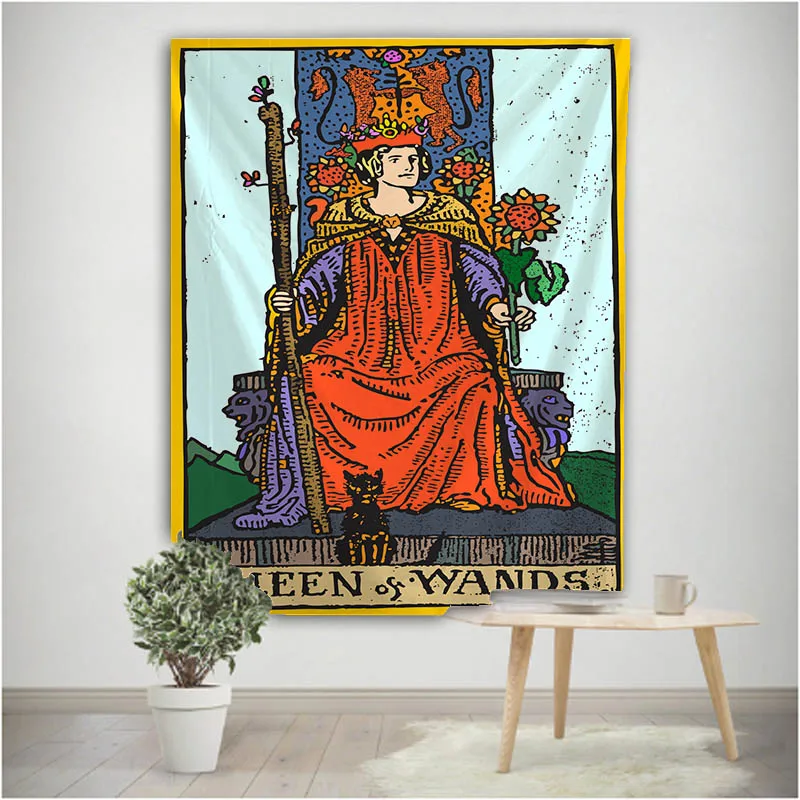 Tapestry decor tarot divination mandala bedspread bedroom covering sun moon