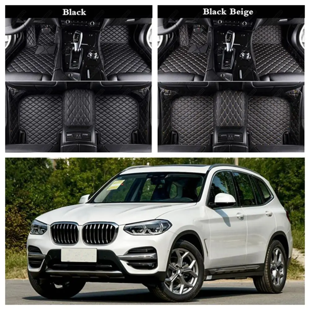 Автомобильный напольный коврик для ног BMW X3 XDrive25i XDrive28i XDrive30i M E83 F25 G01