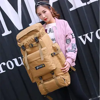 

Travel Bag Practical Durable Polyester Nylon Fabric 70L Cycling Outdoors Unisex One Strap Shoulder Hiking Folding Backpack