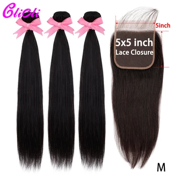

Straight Hair Bundles With Closure Brazilian Hair Weave Bundles With Lace Closure Remy Human Hair Bundles With Closure