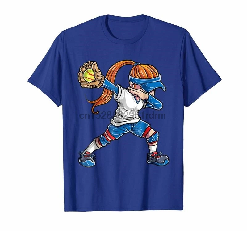 Одежда вытирая Софтбол девушка футболка Catcher Pitcher женщины Dab подарок 1126 | Мужская