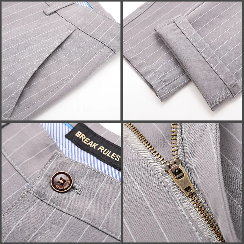 Men's Bamboo Fiber Stretch Business Pants Autumn Classic Style