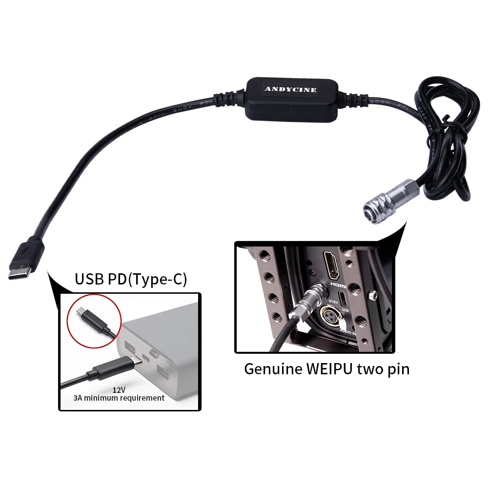 bmpcc e qualquer dispositivo USB-C pd