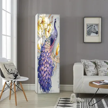 

3D Peacock Sofa Cover Cabinet Cover Air Conditioning Cover for Wedding Festival Party Home Textile Tablecloth Accessories