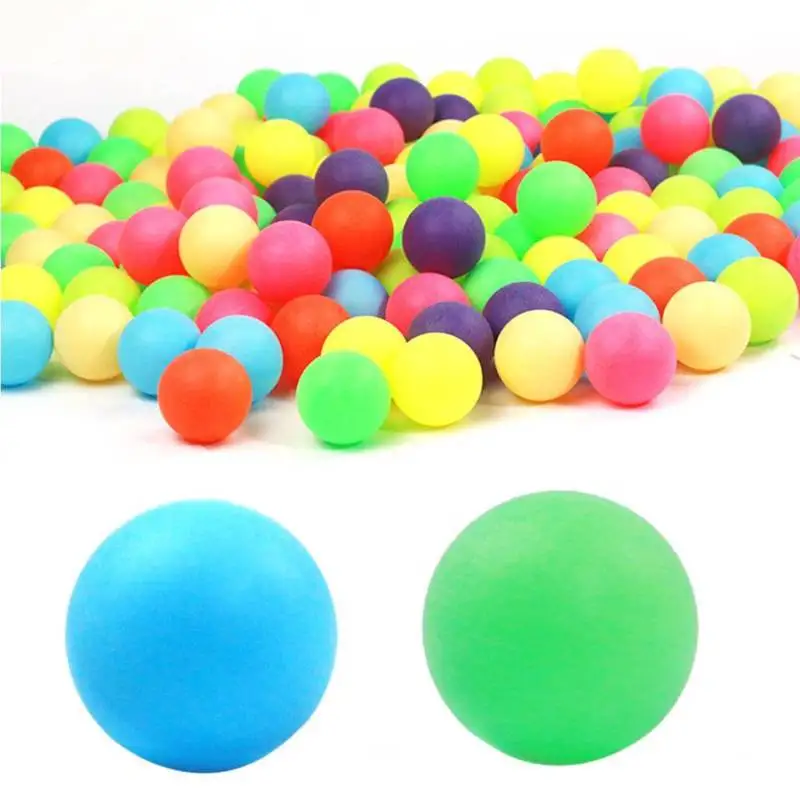 

100pcs 40mm PP Plastic Material Table Tennis Training Ping Pong Ball COLORFUL