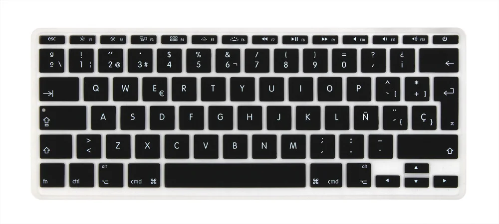 Испанская евро клавиша Enter крышка для Macbook Air 1" 11,6 дюймов модель A1465 A1370 - Цвет: Black