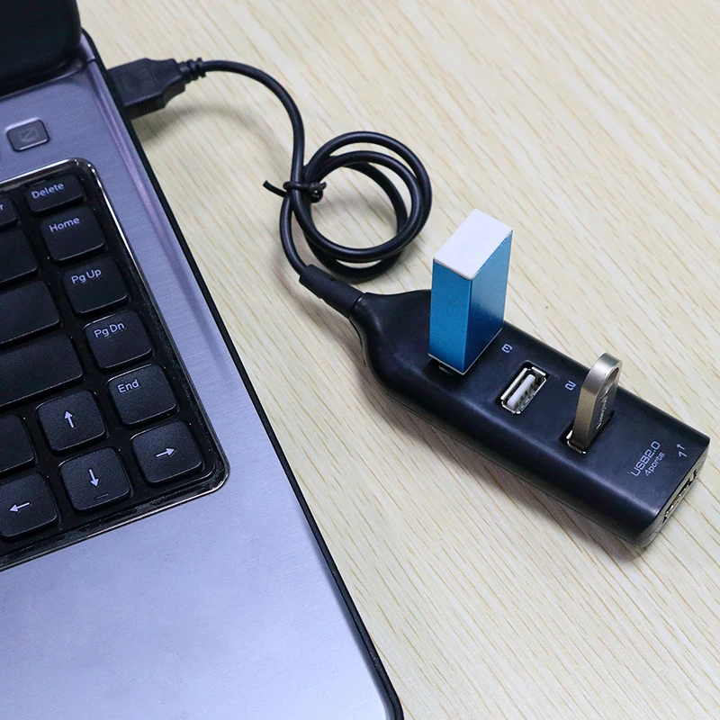 Usb-хаб 4-Порты и разъёмы USB разветвитель мульти концентратор расширения Панель адаптер для ПК настольных компьютеров и ноутбуков аксессуары черный/белый