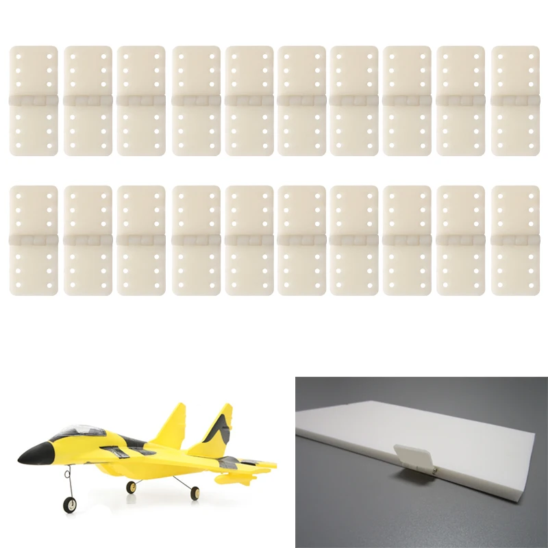 20pcs Hinge Linker Plastic Small for RC Airplane Aircraft Helicopter Quadcopter DXAD