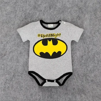 

Baby Boy Superhero superman Captain Spiderman Batman love daddy Romper Newborn Baby Clothes Boys Jumpsuit Baby Outfits Clothes