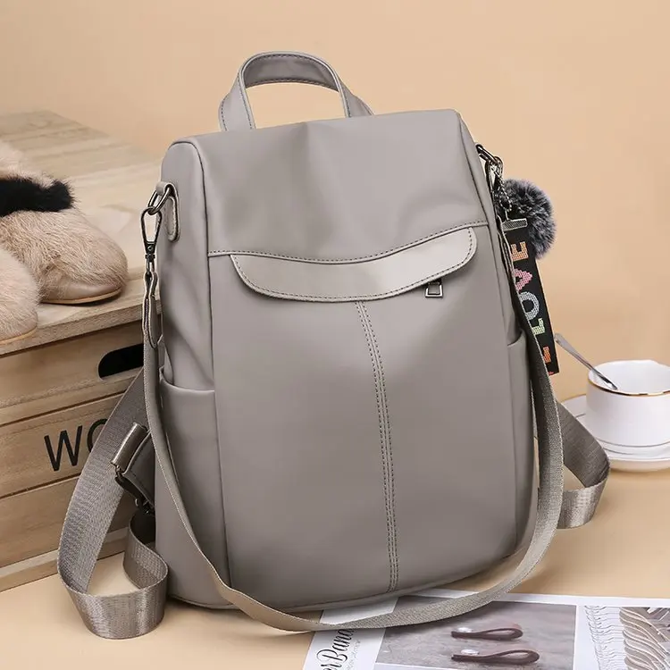 

Fashion Large Capacity Oxford Cloth Waterproof Travel Bag For Junior High School Students Backpack Pu Softback Nylon Soft Handle