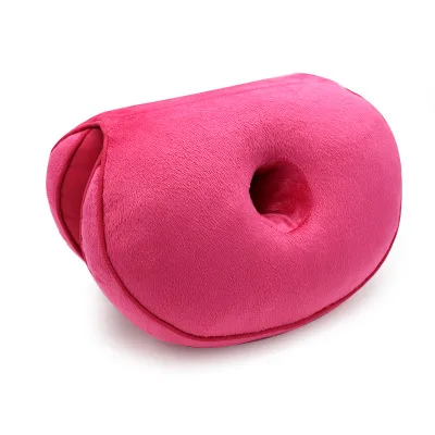 Urijk многофункциональная двойная комфортная подушка, подушка для сиденья из пены с эффектом памяти, сиденье для хип-лифта, красивая латексная подушка для стула, подушка для дома и офиса - Цвет: A rose red