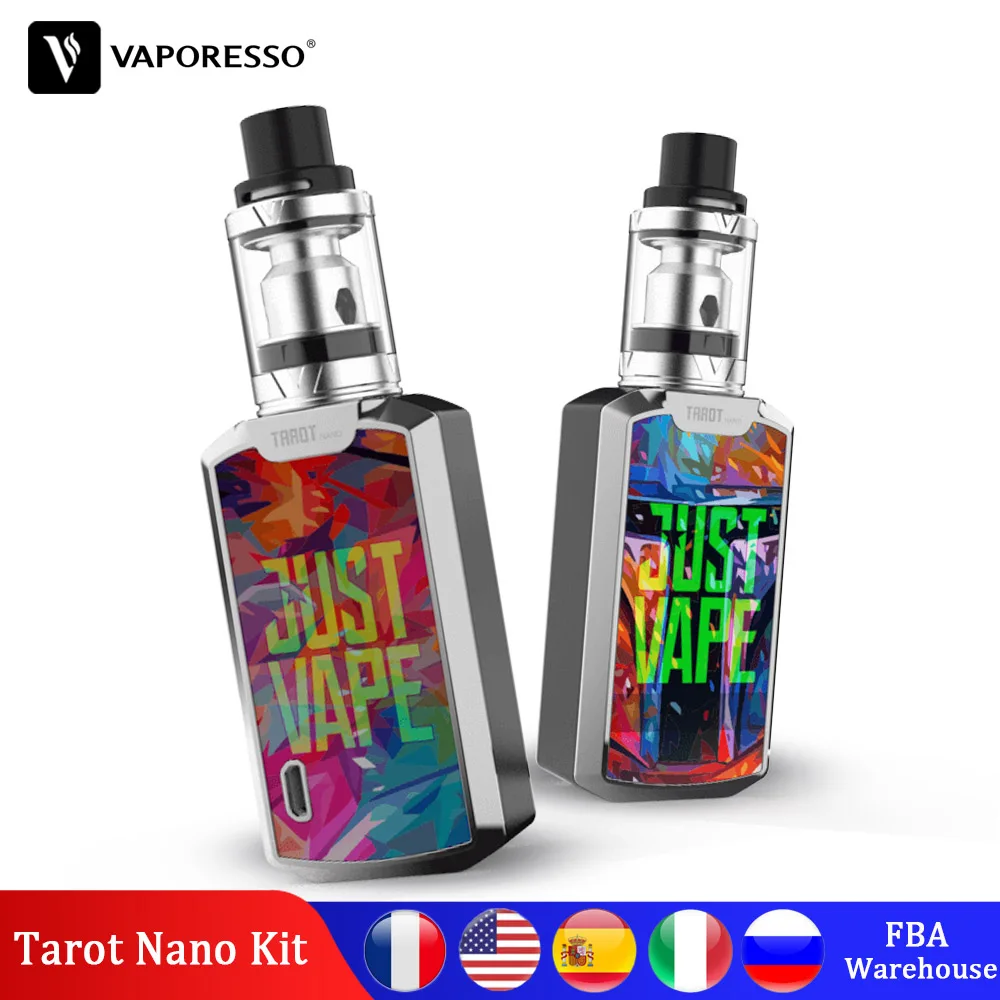 Оригинальный набор Vaporesso Tarot Nano с баком VECO 2 мл 80 Вт бокс мод вейп 2500 мА/ч встроенный