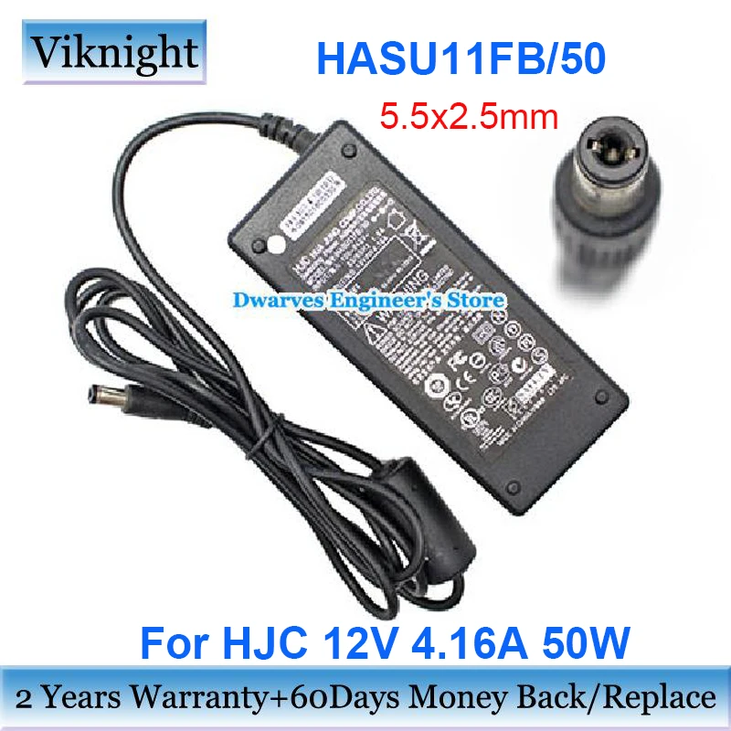 

Genuine HASU11FB/50 12V 4.16A AC Adapter Power Supply 50W for HJC Laptop Charger 5.5x2.5mm