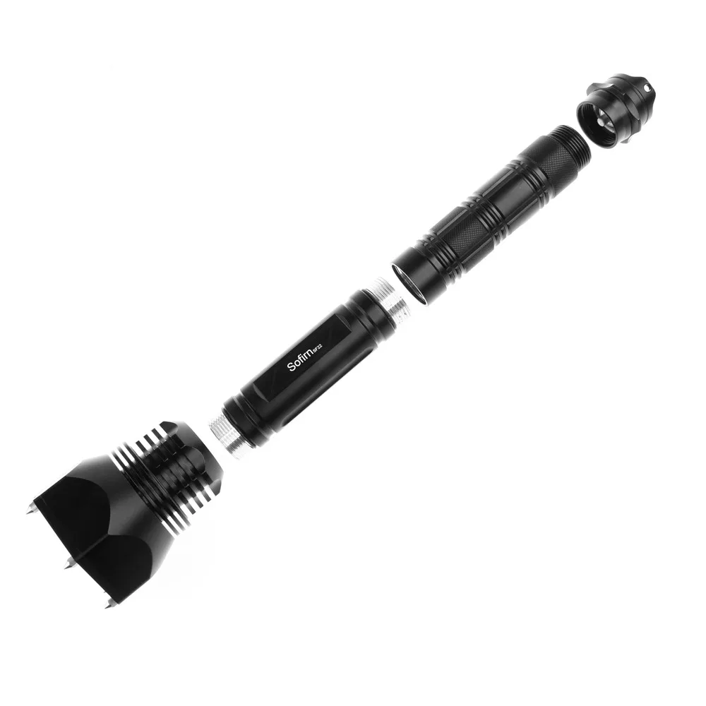 US $77.00 Sofirn SF22 Kit Powerful LED Flashlight Self defense Cree XML2 6000LM LED Flashlight 18650 Military Tactical lanterna Adjustable