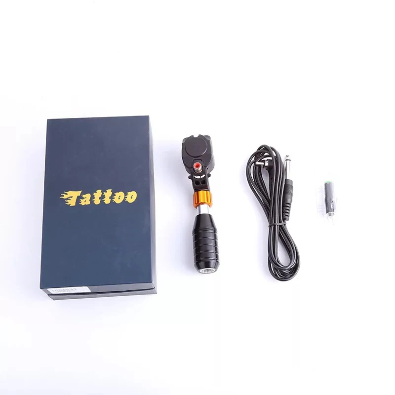 2 in 1 Pipe- shaped tattoo semi-permanently makeup machine RCA interface Rotary Tattoo Machine Tattoo Semi-permanent Makeup Alum