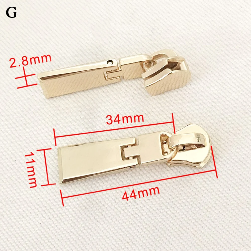 Золотой Универсальный Набор для ремонта мгновенной фиксации молнии замена молнии для DIY аксессуаров Высокое качество Золотой Цвет Ремонтный комплект 1 шт - Цвет: G