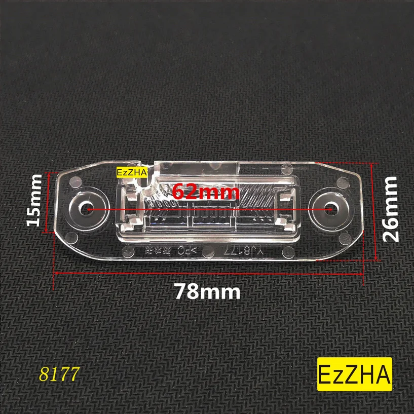 EzZHA 자동차 후면보기 카메라 브래킷 번호판 볼보 C30 C70 XC60 XC70 XC90 S40 S60 S80 V40 V50 V60 V70 S80L S60L