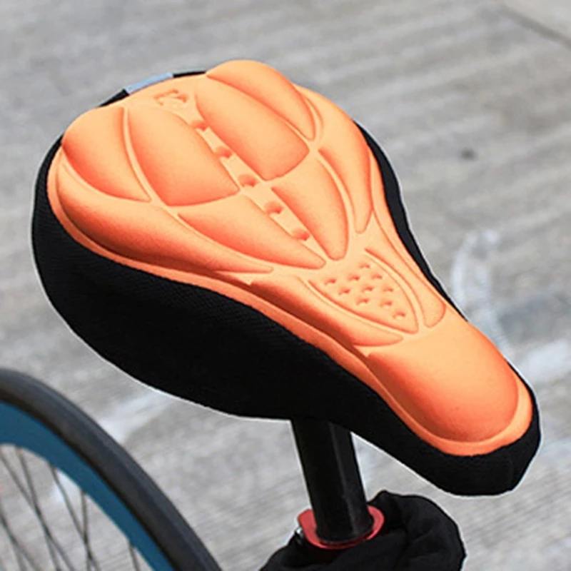 Bicycle saddle bicycle saddle cover bicycle seat cover bicycle seat cushion bike riding cushion MTB mountain bike cycling thickened extra comfort ultra soft silicone 3D gel pad cushion cover bicycle saddle seat 4 colors