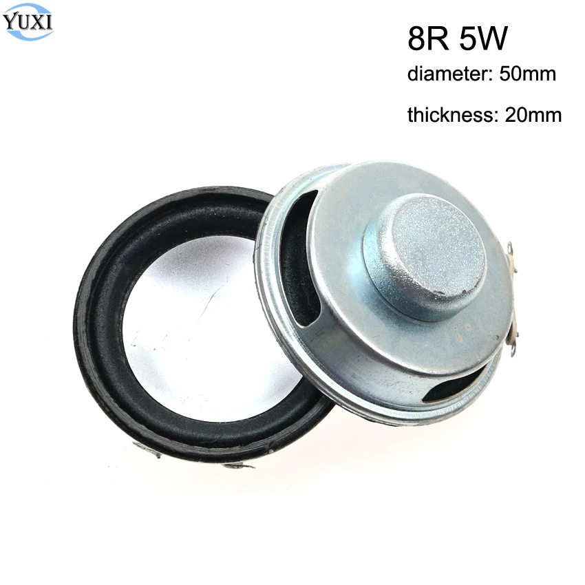 YuXi 1pc Loudspeaker 8R 8 ohm 5W 50mm 5cm Buzzer Ringer Speaker Internal Magnetic 13 Core thickness: 20mm | Мобильные телефоны и