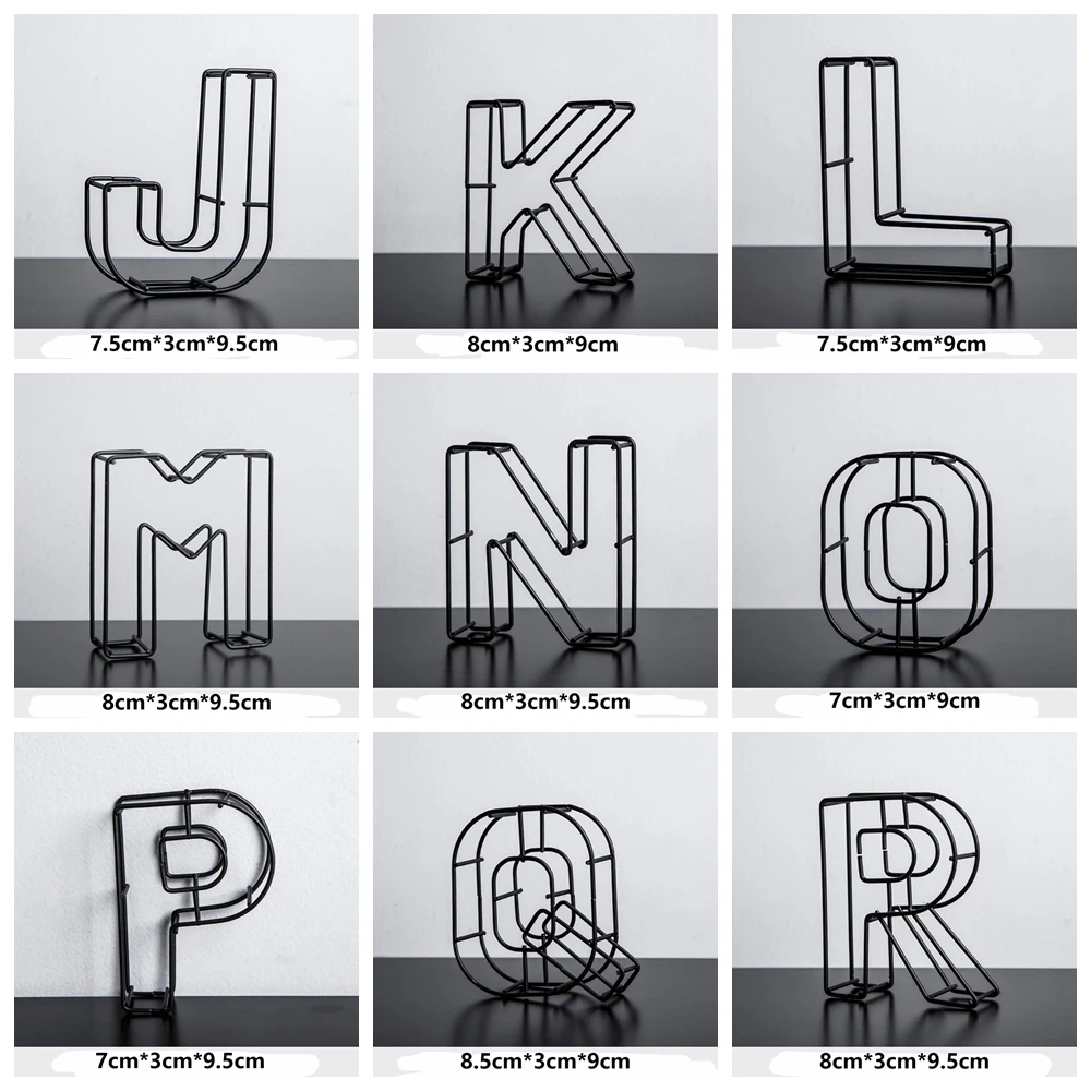 Ornament Sign Desk Decor Metal Hollow Letter Alphabet Personalised Name Name Design DIY Art Craft Wedding Party Gift Home Decor metal letter sign,metal letter decoration