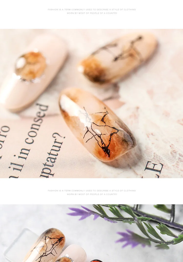 1 Sheet Gradient Marble Nail Art Sticker Water Transfer Decal Watermark Slider Manicure Full Wrap Tool Decor