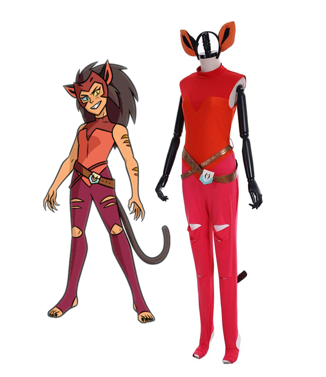 Ccatraボディスーツコスプレ彼女 Raとプリンセスプリンセスオブパワーキャットコスプレコスチュームカスタムメイド アニメ コスチューム Aliexpress