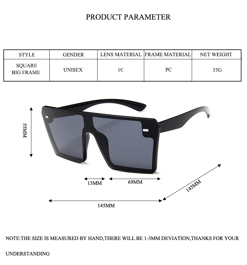3 sunglasses oversized
