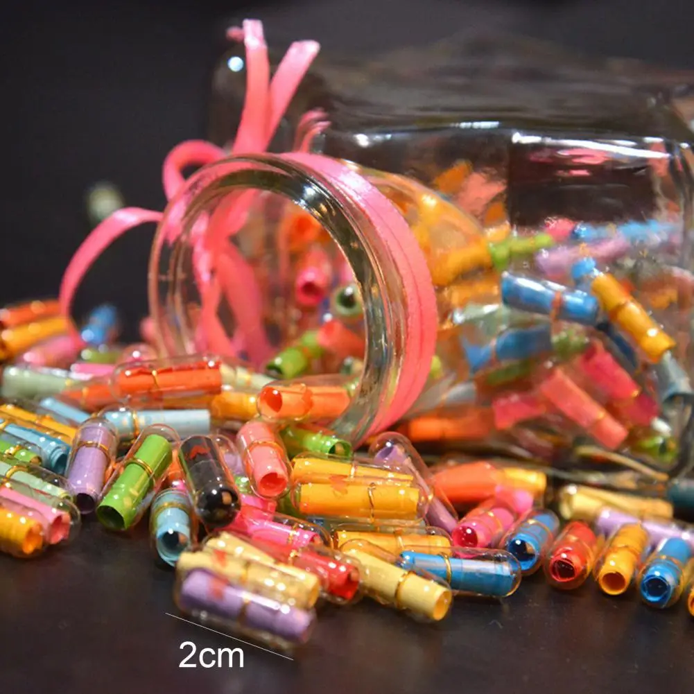 50/100 Uds expresión cápsulas de mensajes fiesta favorece a los niños cumpleaños bebé carta de amor ducha novia novio regalo juego Accesorios